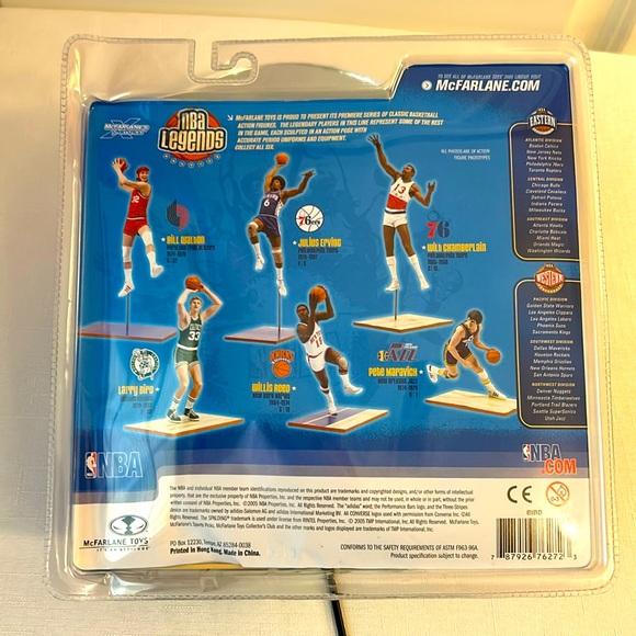 NBA Legends Hall of Fame Larry Bird McFarlane Hardwood Classics Action Figure - Picture 6 of 8